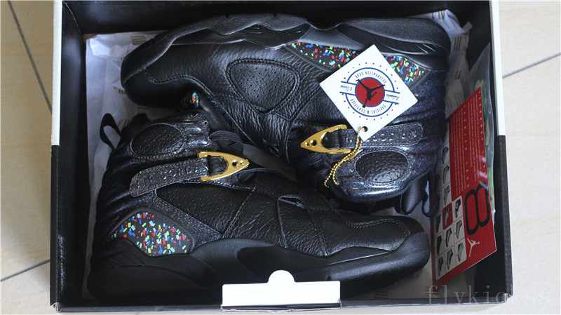 Authentic Air Jordan 8 Retro CHAMPIONSHIP PACK \"CONFETTI\" Cigar 8